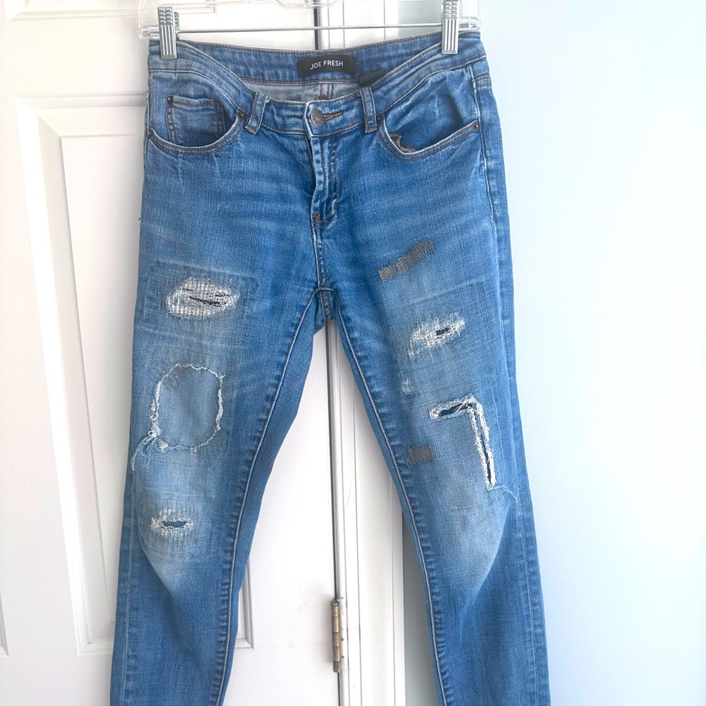 Joe Fresh Ultra Slim low-rise ripped skinny jeans - Size 0